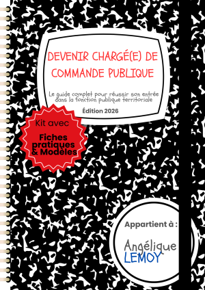 kit complet – devenir chargé de commande publique